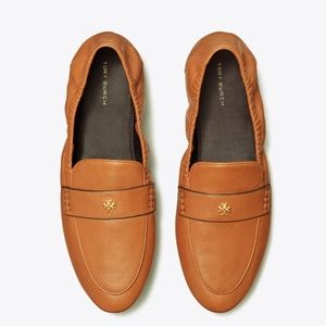 Tory Burch Logo Ballet Loafers Flats